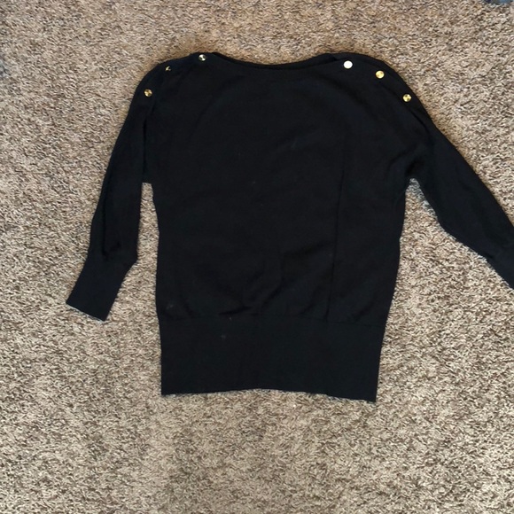 GAP | Tops | Black Sweater Gold Button 